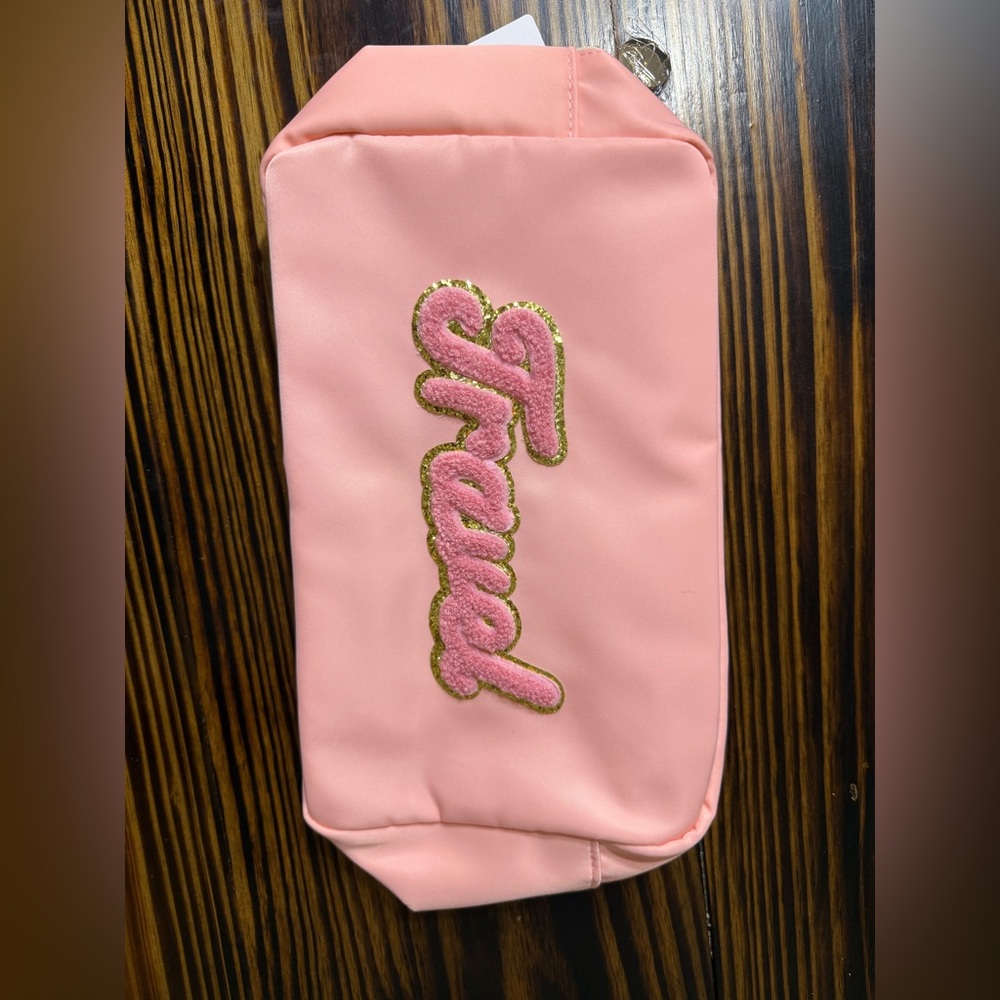 NWT PINKLILY Pink Travel Makeup / travel bag